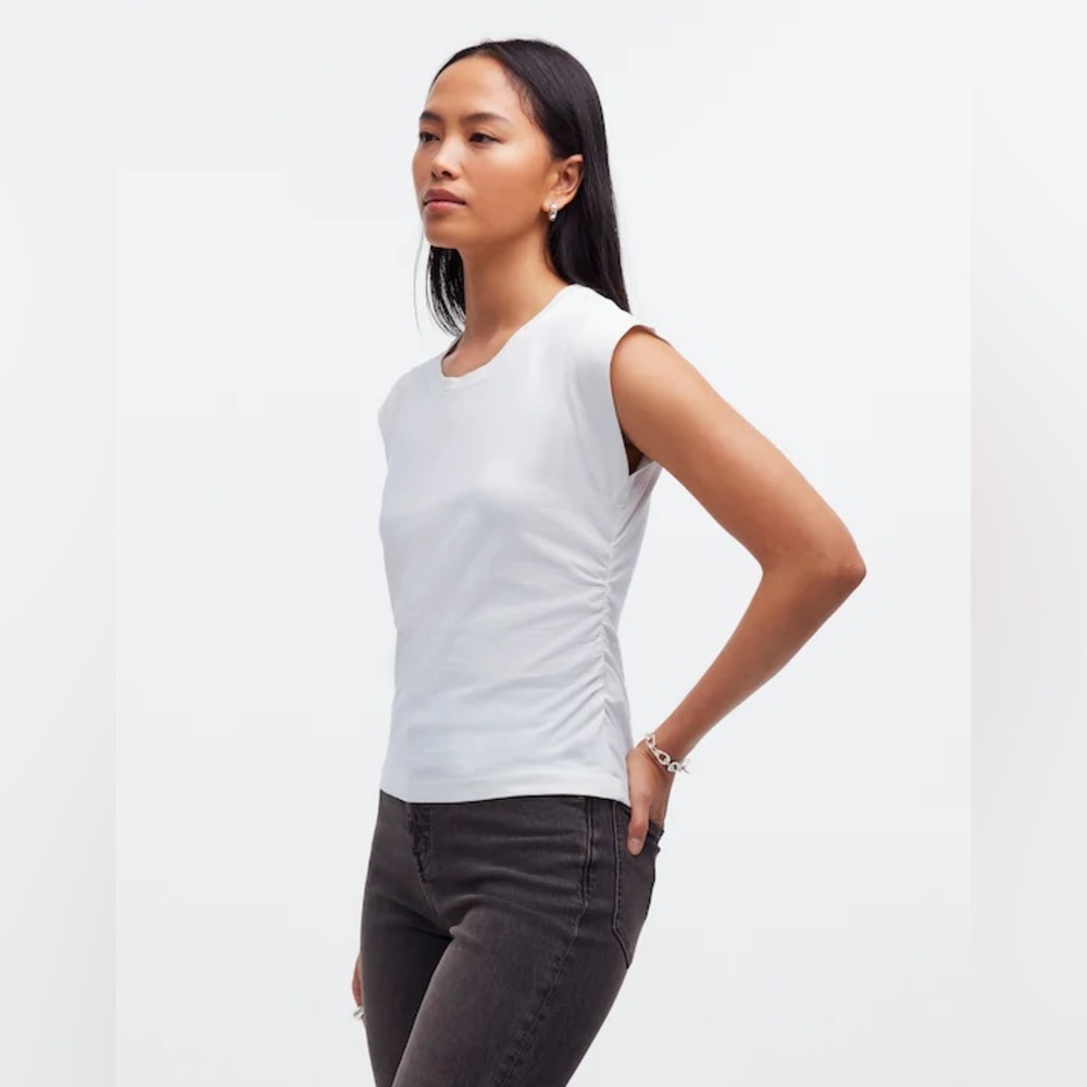 Madewell Side-Cinch Muscle Tee - Picture 3 of 14